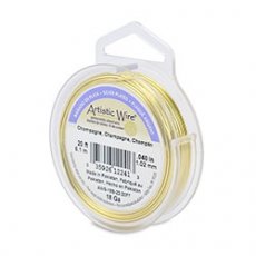 1m 51440ArtisticWire20Gauge Silverplated Champagne