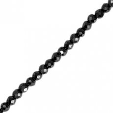 1x 77459 facetkraal 2mm hematite black